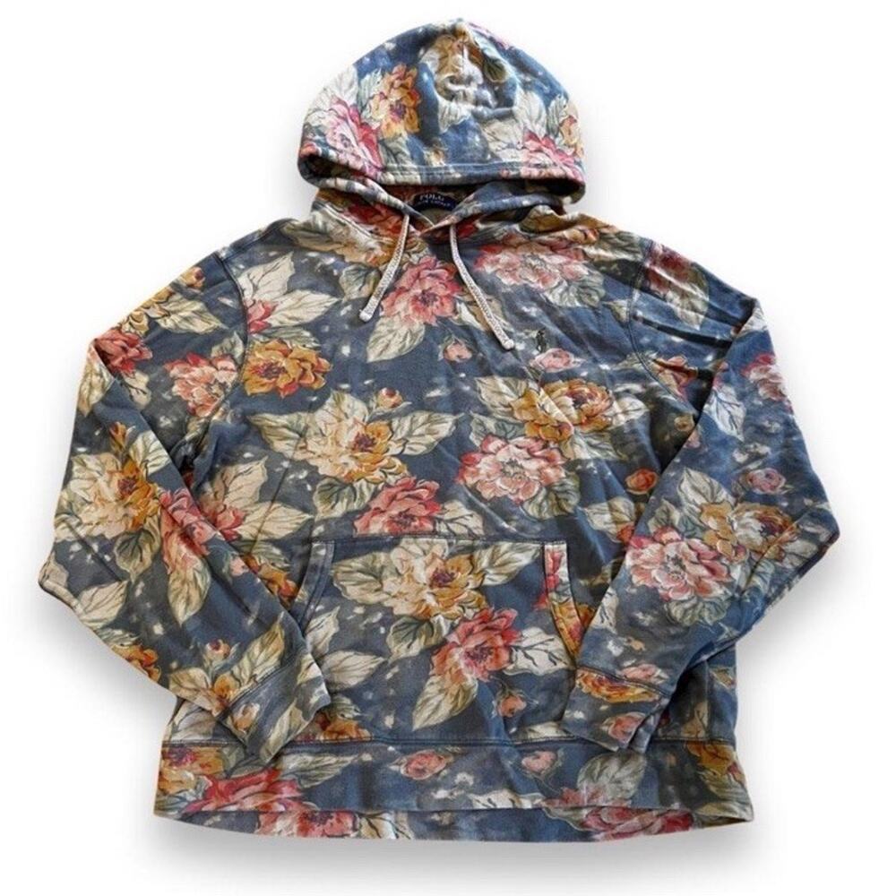Polo Ralph Lauren Pullover Hoodie Small Pink Floral